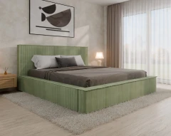 Polsterbett SANA – modernes Bett mit Bettkasten 180x200 Mint